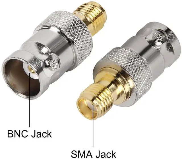 Alt view image 5 of 7 - 8pcs SMA to BNC Adapter Kits 2 Sets Male Female RF Coaxial Adapter Coax Connector for Radio, Antenna, TV, Test Equipment