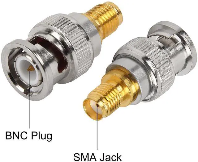 Alt view image 7 of 7 - 8pcs SMA to BNC Adapter Kits 2 Sets Male Female RF Coaxial Adapter Coax Connector for Radio, Antenna, TV, Test Equipment