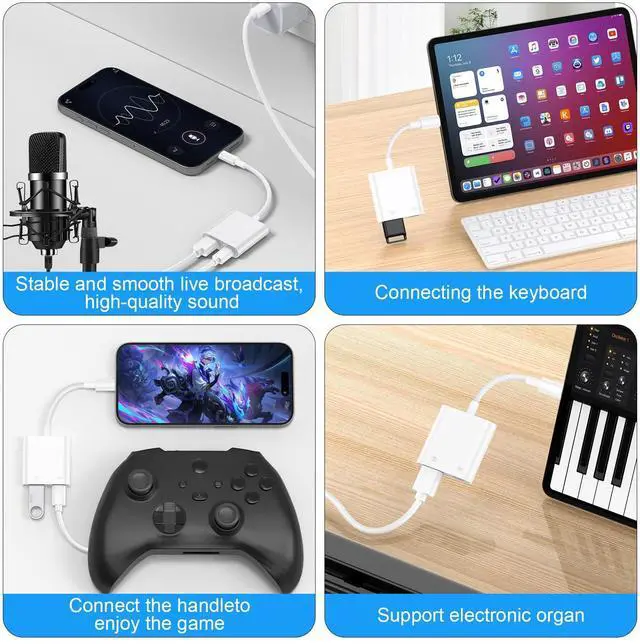 Alt view image 6 of 7 - USB C to USB Camera Adapter, OTG Adapter for Android iPhone 17/16e/16/16Pro/16Pro Max/16Plus/15/15Pro/15Pro Max, High Speed USB 3.0 Female Adapter for Digital Camera to Phone Samsung S26 S25Ultra