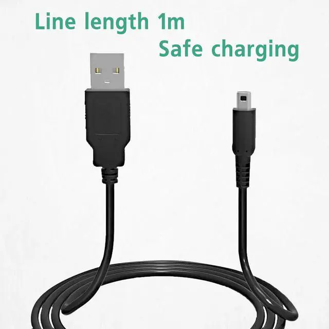 Alt view image 6 of 7 - 3DS USB Charger Cable, Power Charging Lead for Nintendo 3DS, 2DS, DSi - Black