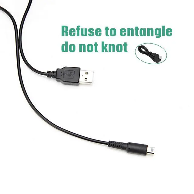 Alt view image 7 of 7 - 3DS USB Charger Cable, Power Charging Lead for Nintendo 3DS, 2DS, DSi - Black