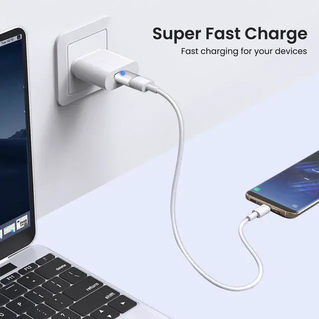 Alt view image 4 of 7 - USB-C to USB-A Adapter (2-Pack), USB C Male to USB 3.0 Female Adapter Charging High-Speed Data Transfer and OTG - Silver