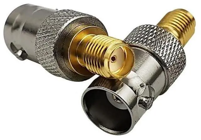 Main image of 2pcs RF coaxial Coax Adapter SMA Female to BNC Female