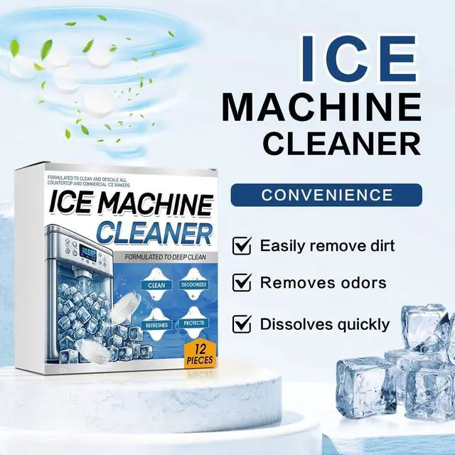 Alt view image 2 of 7 - Ice Machine Cleaner Maker Descaler - 24 Clean Tablets for Ice Machine - Compatible with Opal, Kitchenaid, Helps Remove Hard Water and Mineral Buildup for Great-Tasting Ice