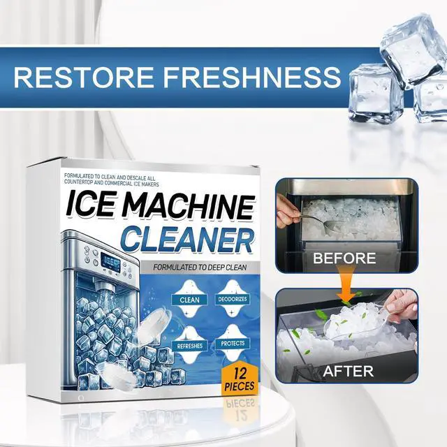 Alt view image 6 of 7 - Ice Machine Cleaner Maker Descaler - 24 Clean Tablets for Ice Machine - Compatible with Opal, Kitchenaid, Helps Remove Hard Water and Mineral Buildup for Great-Tasting Ice