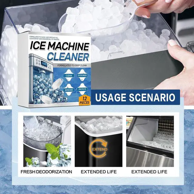 Alt view image 7 of 7 - Ice Machine Cleaner Maker Descaler - 24 Clean Tablets for Ice Machine - Compatible with Opal, Kitchenaid, Helps Remove Hard Water and Mineral Buildup for Great-Tasting Ice
