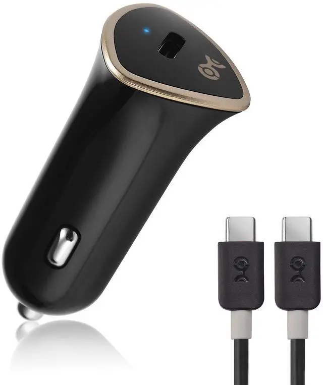 Main image of 15W 3A USB-C Car Charger with 3ft USB-C Cable