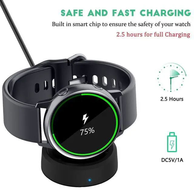Alt view image 4 of 6 - for Samsung Galaxy Watch harger, Fast Charging Magnetic Dock Stand Compatible with Samsung Gear S3 S4 S2