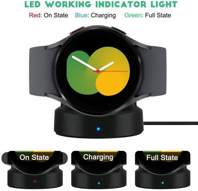 Alt view image 5 of 6 - for Samsung Galaxy Watch harger, Fast Charging Magnetic Dock Stand Compatible with Samsung Gear S3 S4 S2