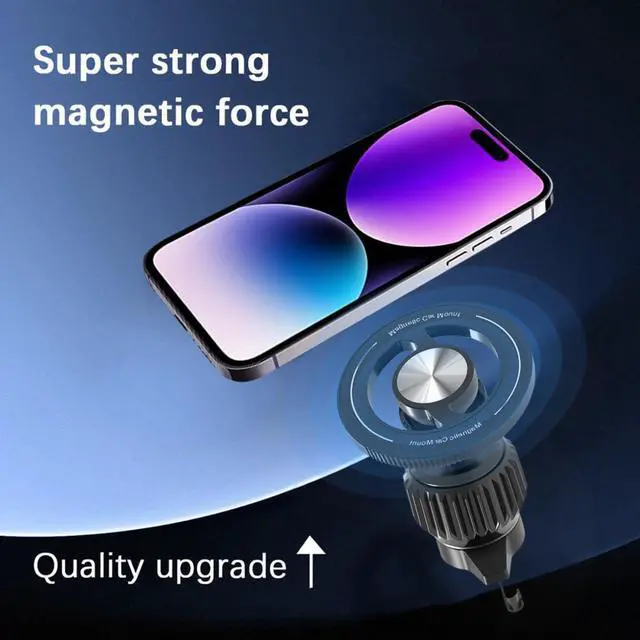 Alt view image 3 of 6 - Car Magnetic Phone Holder, 360° Adjustable HandsFree Vehicle Air Vent Cellphone Mount with Hook, Strong Magnet Auto Mobile Phone Holder, Universal for 15 16 14 13 Pro Plus Max