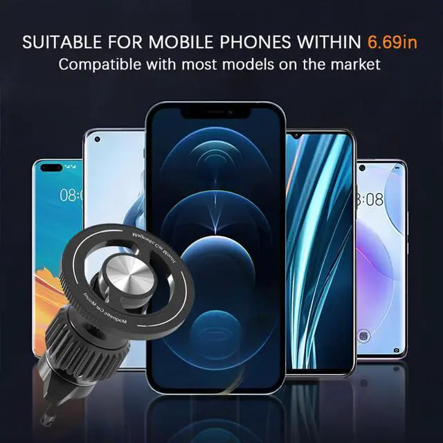 Alt view image 5 of 6 - Car Magnetic Phone Holder, 360° Adjustable HandsFree Vehicle Air Vent Cellphone Mount with Hook, Strong Magnet Auto Mobile Phone Holder, Universal for 15 16 14 13 Pro Plus Max