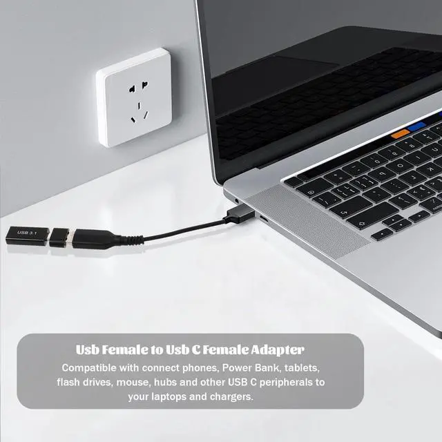 Alt view image 5 of 7 - 5PCS USB C to USB A Adapter &2 OTG Adapters,USB C Female to USB A Female Coupler Convert 10Gbps Usb3.1 to C Adapter Connector Bi-Directional High Speed USB Extension Connector Support Charge Data Sync