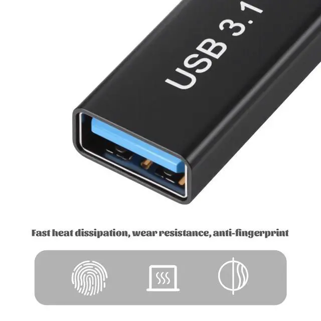 Alt view image 6 of 7 - 5PCS USB C to USB A Adapter &2 OTG Adapters,USB C Female to USB A Female Coupler Convert 10Gbps Usb3.1 to C Adapter Connector Bi-Directional High Speed USB Extension Connector Support Charge Data Sync