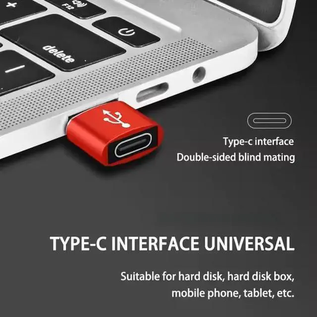 Alt view image 4 of 5 - USB Adapter | USB Type-A to USB Type-C Adapter, 2.0 Chargers, Data Transfer, Lossless Audio Support for Headphones - 3 Pcs Pack