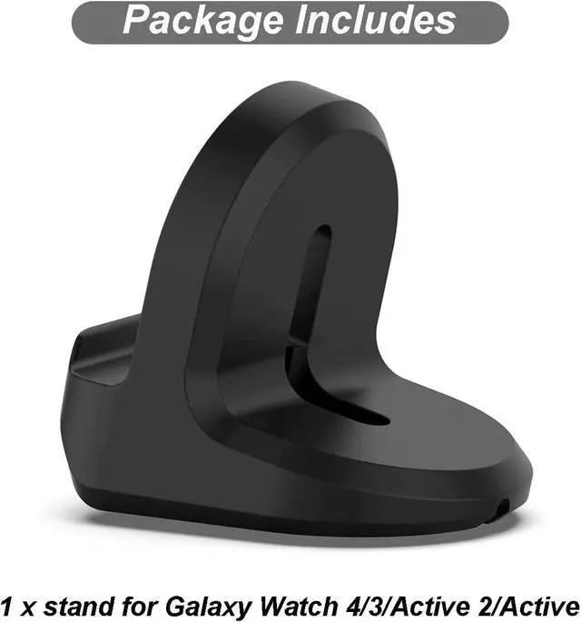 Alt view image 6 of 6 - Charging Stand for Samsung Galaxy Watch 7/6/5/Ultra, Smart Watch Charger Bracket Holder with Cable Management Slot (Black)