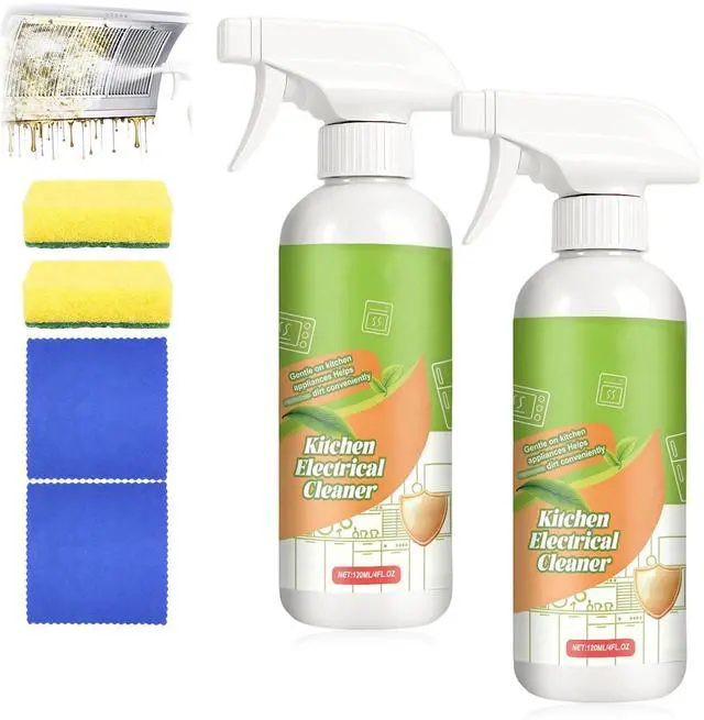 Main image of 2pcs Electrolyzed Ion Kitchen Cleaner Spray, Fly Cleanse Natural Formula to Household Kitchen Appliances Spray Cleaner, Multi-Purpose Kitchen Appliance Cleaner for Hold,Oven,Stove,Range Hood