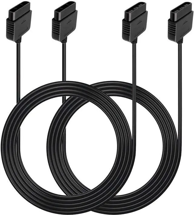 Alt view image 2 of 7 - 2PACK PS2 Controller Extension Cable, 6ft/1.8m Cord Compatible with Sony PlayStation 2 (PS2) Game Console & PS2 Controllers