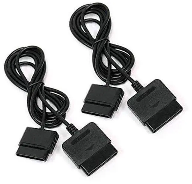 Alt view image 6 of 7 - 2PACK PS2 Controller Extension Cable, 6ft/1.8m Cord Compatible with Sony PlayStation 2 (PS2) Game Console & PS2 Controllers