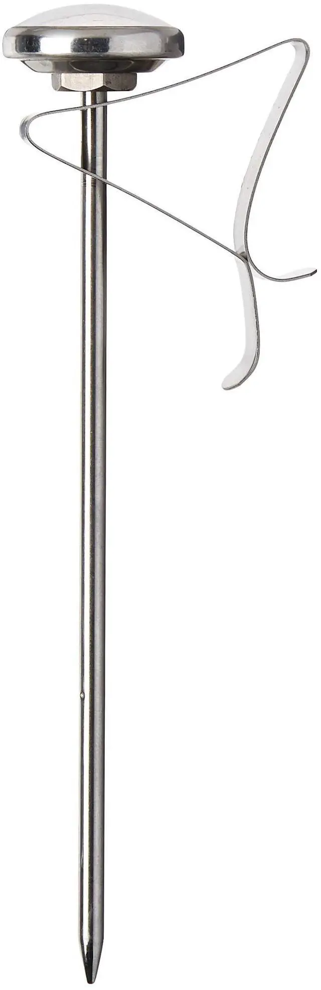 Alt view image 2 of 2 - ProAccurate® Instant Read Beverage Frothing Thermometer with Clip for Precise Temperature Measurement, 5" Stainless Steel Stem, Black Case (IRT220-F)