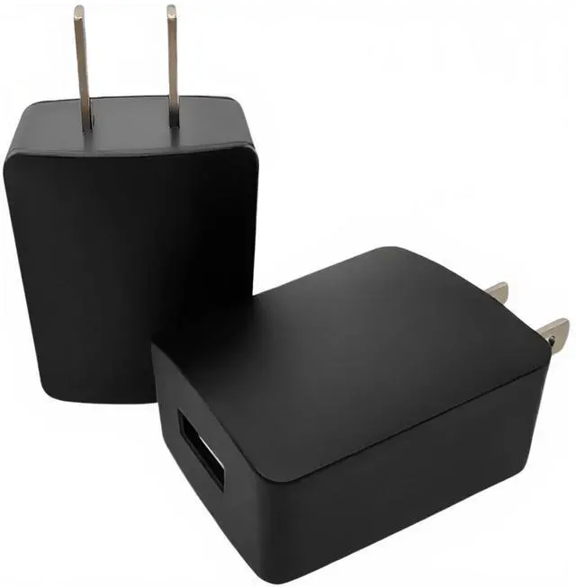 Main image of 5V2A Power Adapter Plug for Wall Outlet -UL Certified, Black, 2pcs, 10W USB Charger Block for Cell Phones, Tablets, Earphones, Power Banks, Smart Wearables, Toys and More Electronic Gadgets