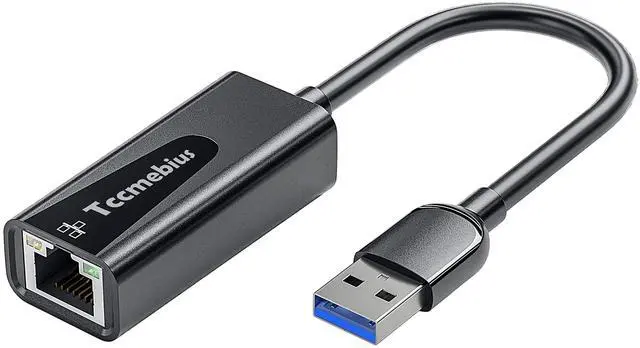 Main image of USB Ethernet Adapter, USB 3.0 to 10/100/1000 Gigabit Ethernet LAN Network Adapter Compatible with Nintendo, MacBook, Surface Pro, Notebook PC with Windows7/8/10, XP, Vista, Mac (TCC-S30A)