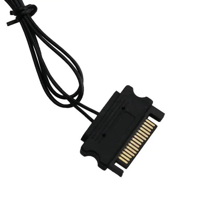 Alt view image 4 of 5 - ARGB Controller 5V 3Pin Aura RGB Controller Plastic SATA Power Supply Light Stripe Remote Controller