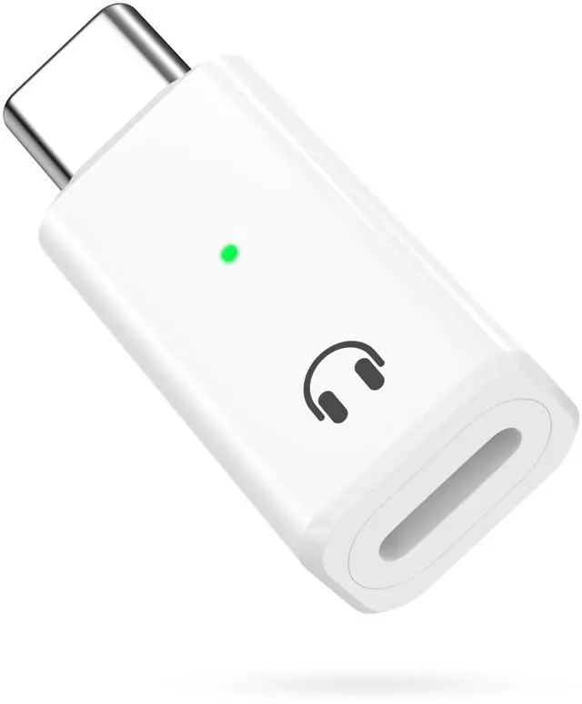 Main image of Lightning to USB-C Audio Adapter - Not for Microphones/Charging/Data Transfer, USB C Male to Female Lightning Headphone Earphone Adapter for iPhone Air 17 16 16e 15 Pro Max Plus, iPad, White