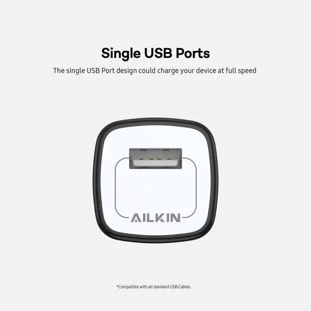 Alt view image 3 of 7 - 5 Pack USB Outlet Plug, Charger Block, Single Port USB-A Wall Charging Cube