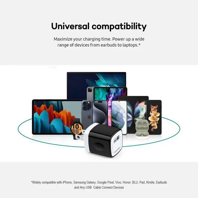 Alt view image 6 of 7 - 5 Pack USB Outlet Plug, Charger Block, Single Port USB-A Wall Charging Cube