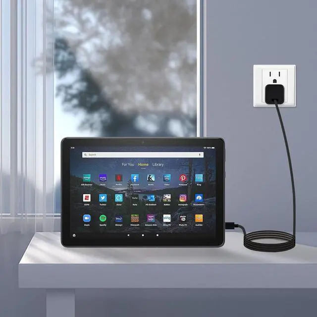 Alt view image 6 of 7 - UL Listed Fast Charger for all Old and New Kindle,Paperwhite,Oasis, Voyage, DX, Keyboard, Touch,Kids Edition; Fire HD 7 8 10,Kids Pro,Fire Max 11-6Ft USB to Micro-USB and USB-C Cable