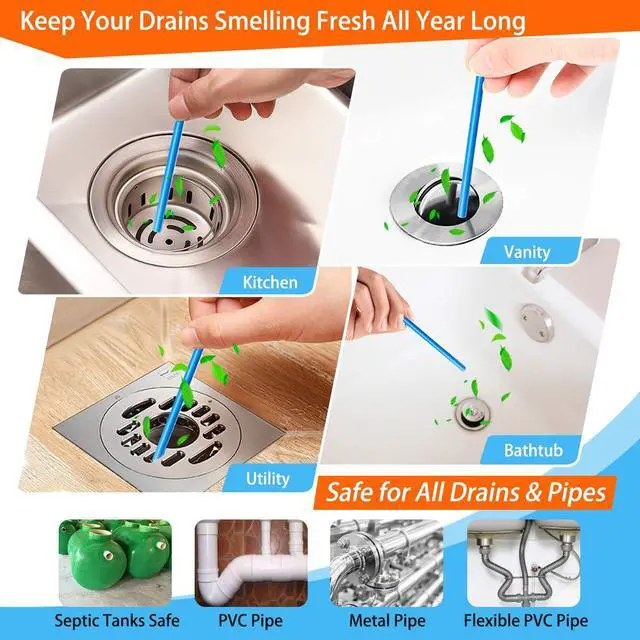 Alt view image 4 of 6 - Drain Sticks Drain Cleaner Sticks Keeps Drains and Pipes Clear and Odor-free for Sink Pipe Cleaning Sticks for Drains As Seen On TV