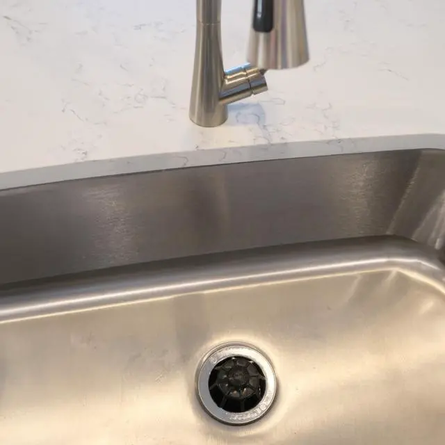 Alt view image 7 of 7 - Disposal Genie Garbage Disposal Strainer | Kitchen Sink Drain Splash Guard | Food Scraper | Black (10051)