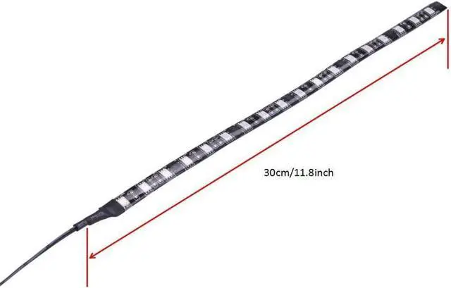 Alt view image 2 of 7 - Strip RED Computer Lighting with Magnetic for PC Case Lighting Kit (2Pack,30CM, Molex Connector, S SeriesRed)