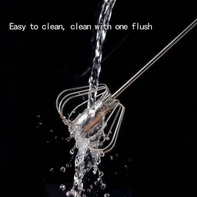 Alt view image 4 of 5 - 3Pcs Egg Whisk Hand Push Rotary Whisks,Semi Automatic Mixer Stirrer for Making Cream Hand Push Whisk,Beating,Whisking,Stirring,Versatile Milk Frother- Spatula for Baking Mixing