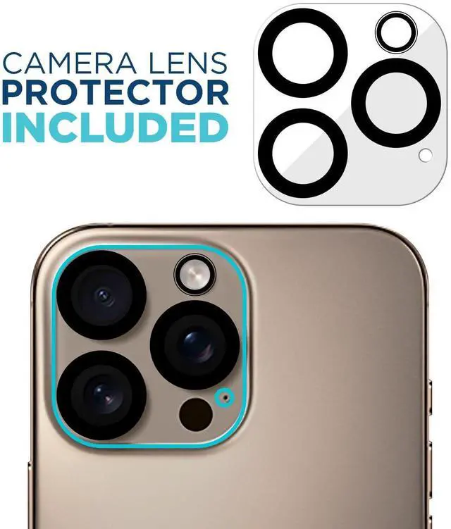Alt view image 2 of 6 - for Apple iPhone 16 Pro Screen Protector Glass 6.3 inch - Ballistic Tempered, Case Friendly, Easy Install, Sensor Protection, HD, 9H Hardness, 3 Pack + Bonus Camera Lens Protector