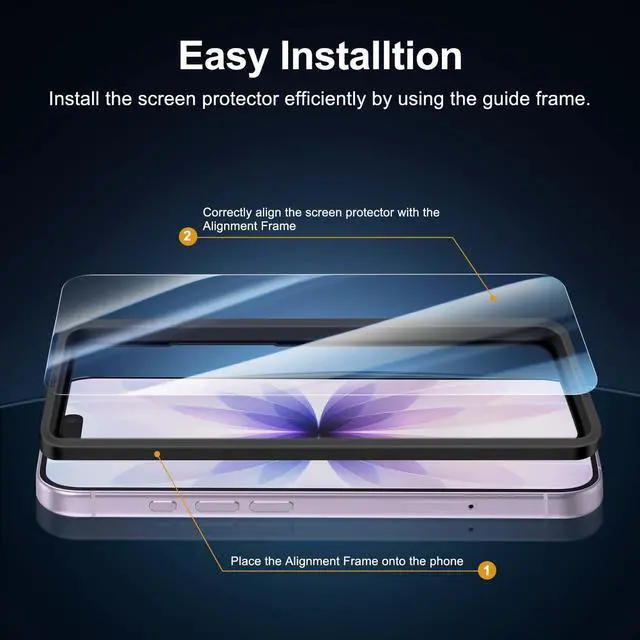 Alt view image 3 of 7 - 3x Screen Protector for iPhone 17 (6.3 inches)+ 3x Camera Lens Protector, Sensor Protection, Case Friendly Tempered Glass Film, Ultra Resistant, Easy installation tool include