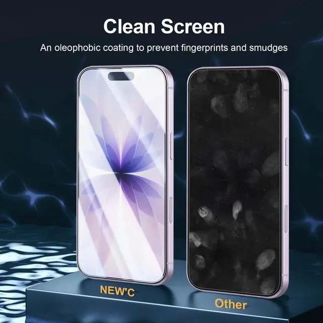 Alt view image 5 of 7 - 3x Screen Protector for iPhone 17 (6.3 inches)+ 3x Camera Lens Protector, Sensor Protection, Case Friendly Tempered Glass Film, Ultra Resistant, Easy installation tool include