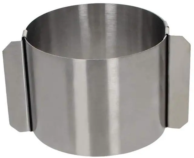 Alt view image 2 of 6 - 2.36-4" Adjustable Round Cake Mold, Stainless Steel Baking Ring with Clips