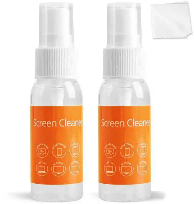 Main image of Screen Cleaner Refill Kit for Keyboard Cleaning Kit Laptop Cleaner, 10-in-1 Computer Screen Cleaning Brush Tool, Streak-Free Spray for Computer, Phone, Pad, Includes Microfiber Cloth, 60ML