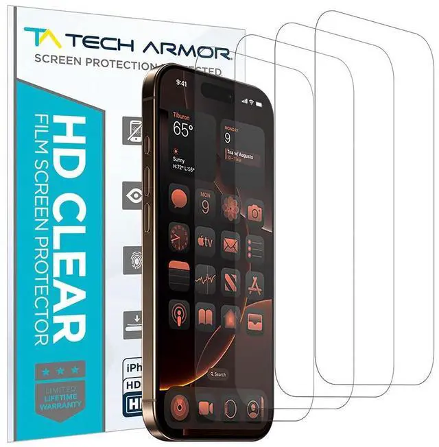 Main image of 4 Pack Screen Protector for iPhone 16 Pro 6.3 inch - HD Clear | Film | Ultimate Display Protection | Crystal Clear Clarity | Easy Installation | Premium Quality
