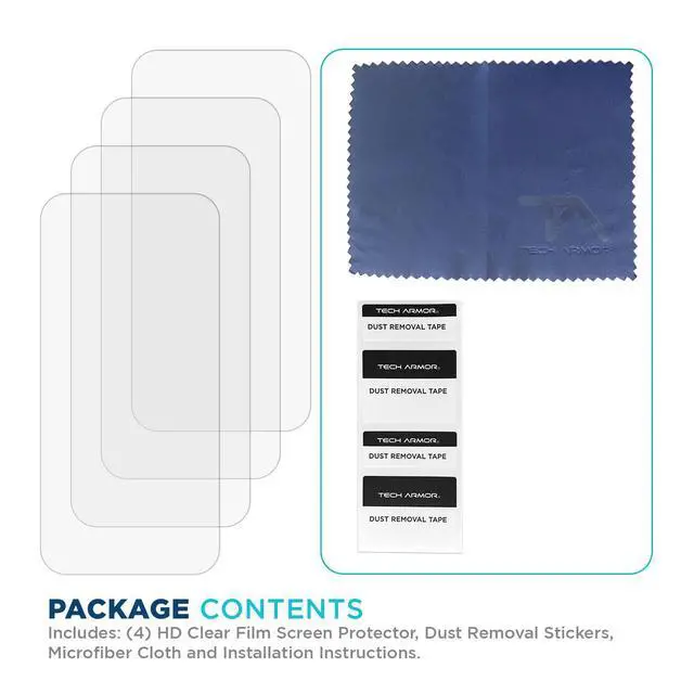 Alt view image 5 of 5 - 4 Pack Screen Protector for iPhone 16 Pro 6.3 inch - HD Clear | Film | Ultimate Display Protection | Crystal Clear Clarity | Easy Installation | Premium Quality