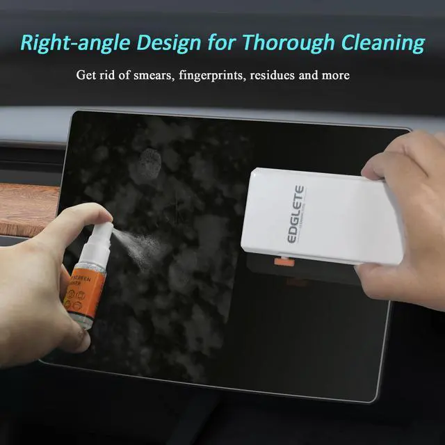 Alt view image 2 of 7 - Car Screen Cleaner Spray and Wipe, Car Interior Cleaner Detailing Kit Screen Cleaning Tool for Touchscreen Display Dashboard, Car Detailing Brush for Tesla Jeep BMW Honda Benz Chevy