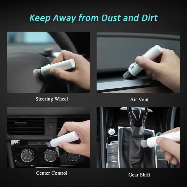 Alt view image 4 of 7 - Car Screen Cleaner Spray and Wipe, Car Interior Cleaner Detailing Kit Screen Cleaning Tool for Touchscreen Display Dashboard, Car Detailing Brush for Tesla Jeep BMW Honda Benz Chevy