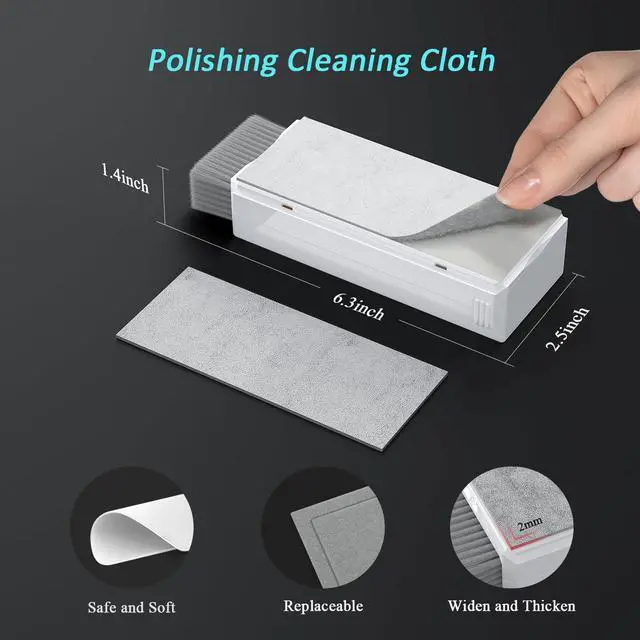 Alt view image 7 of 7 - Car Screen Cleaner Spray and Wipe, Car Interior Cleaner Detailing Kit Screen Cleaning Tool for Touchscreen Display Dashboard, Car Detailing Brush for Tesla Jeep BMW Honda Benz Chevy