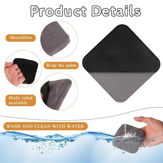 Alt view image 3 of 7 - Cleaner, Car Touch Screen Cleaner, Microfiber Cloth Auto Touchscreen Cleaning Wipes, Car Cleaning Wipes Cleaning Cloth Screen Cleaner Cloth for Vehicle Dashboard Car Display Interior Square