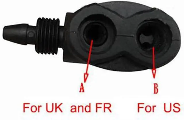 Alt view image 7 of 7 - Black Pump Adapter Valve, 3 in 1 Replacement Dual Head Air Pump Adapter Valve Bicycle Bike Cycle Tyre Tube Pump AdapterBike Floor Pumps