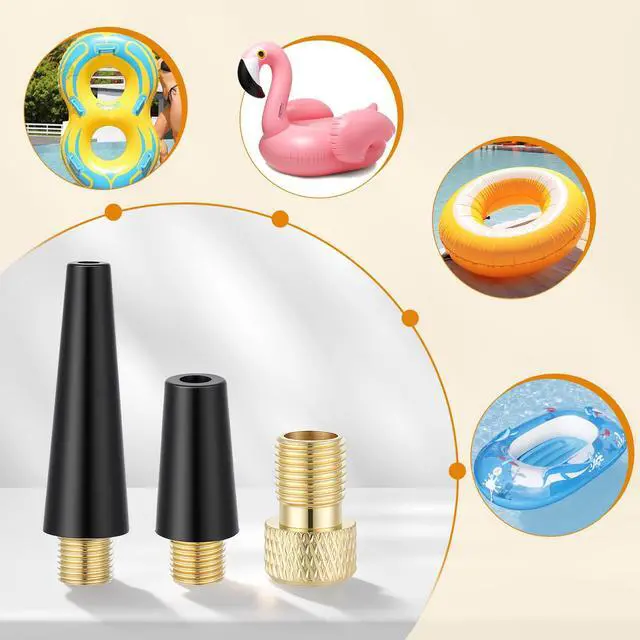Alt view image 3 of 7 - 8Pcs Needle Inflating Ball Tire Pump, Portable Tire Inflator