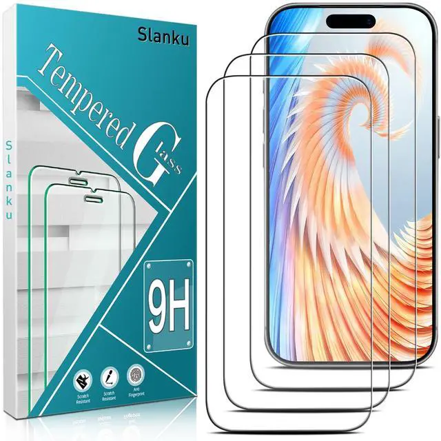 Main image of 3 Pack for iPhone 17 Pro Screen Protector, Tempered Glass, Easy To Install, Case Friendly