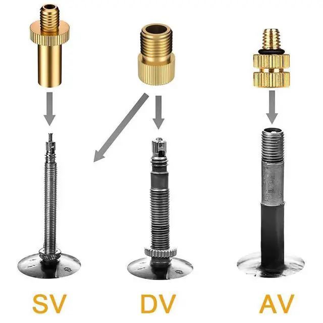 Alt view image 3 of 6 - Bicycle Valve Adapter DV AV SV Converter, Ball Pump Needle, Inflation Needle, Air Pump Needle Set for All Bike, Sports Ball and Inflatable Equipment 10PCS