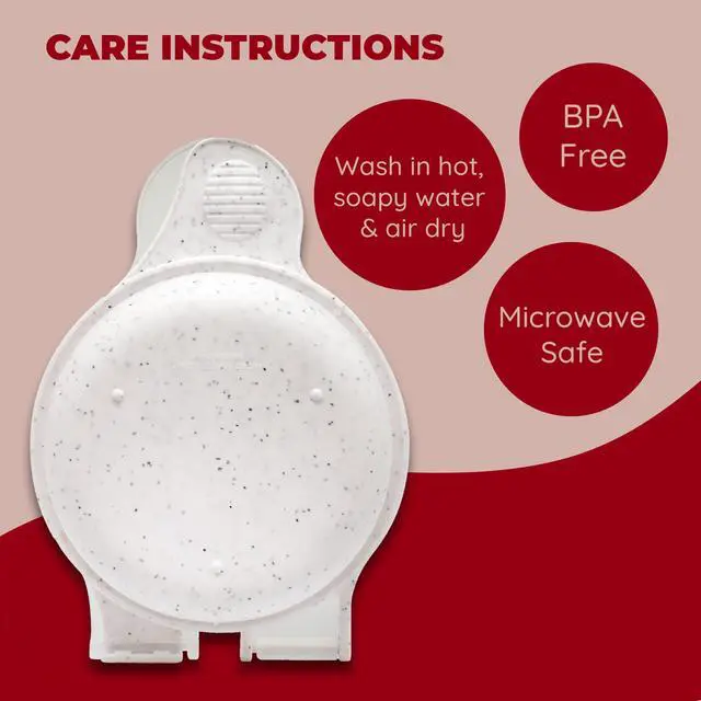 Alt view image 5 of 6 - Microwave Egg Muffin Pan Quick 1-Minute Breakfast Sandwich Maker, Non-Stick, BPA-Free